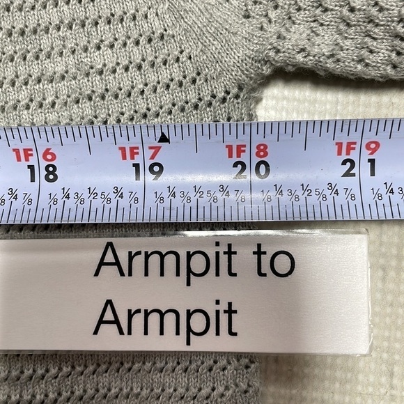 French Connection Sweater Open Knit White Lace Short Sleeves Size Medium - Picture 11 of 12